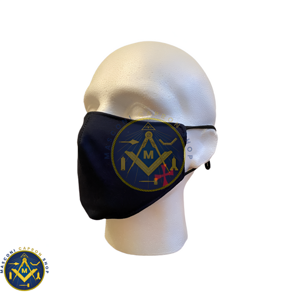 Masonic Face Cover with Knights Templar Motif