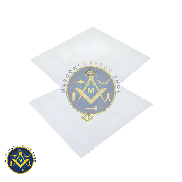 Masonic Gold Design Pocket Handkerchief