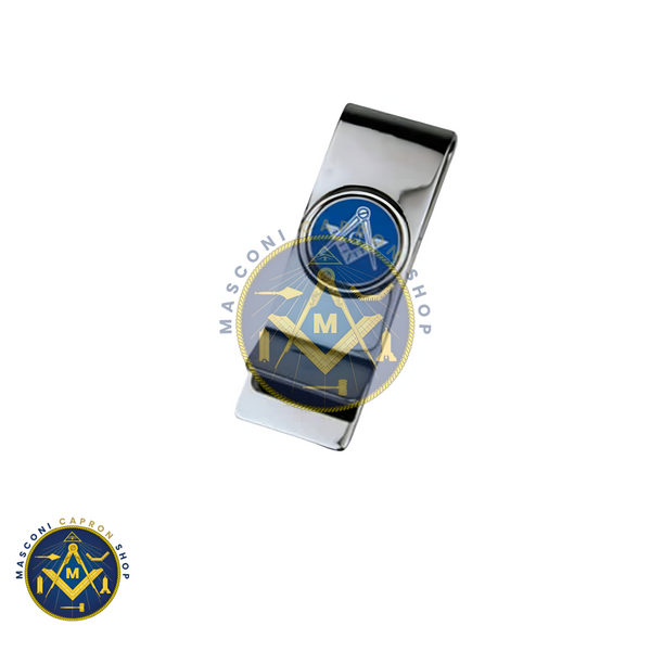 XMMC-MasonicBlack (no “G”) Coin Moneyclip