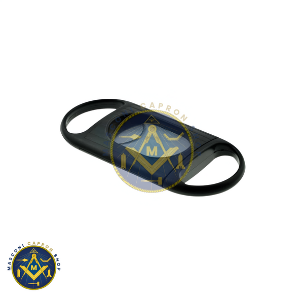Masonic Engraved 64 Ring Guage Black Plastic Cigar Cutter
