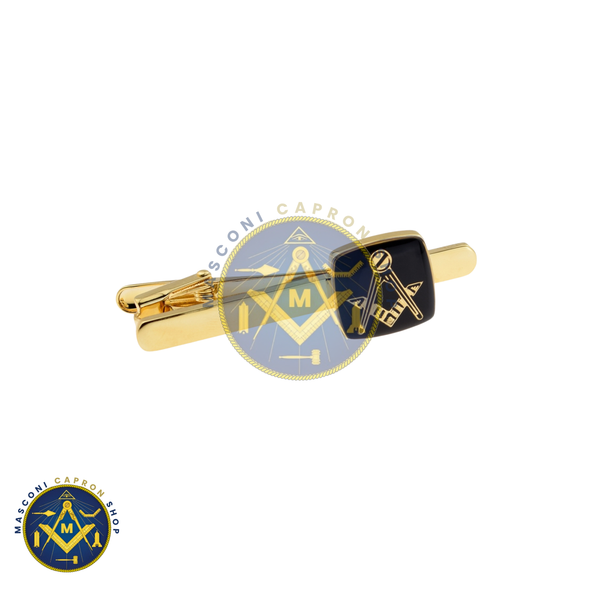 Masonic Black & Gold Tie Clip (No G)