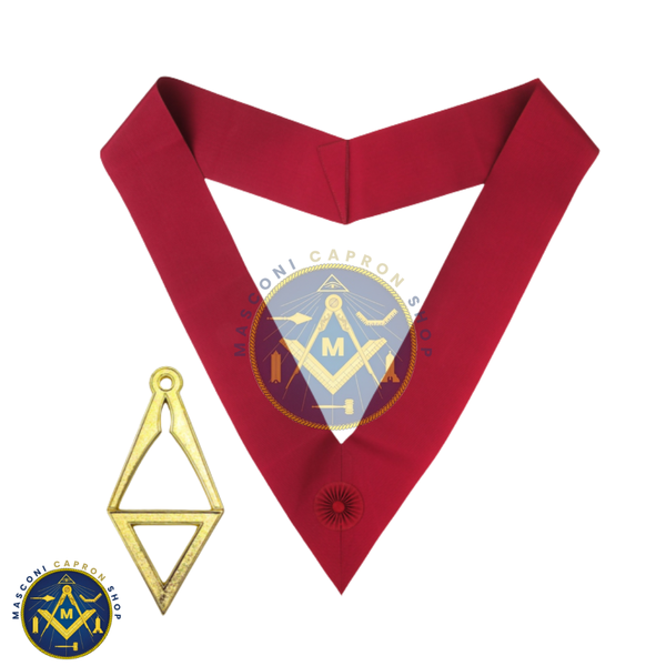 Royal Order Of Scotland Crimson Cordon Sash & Jewel