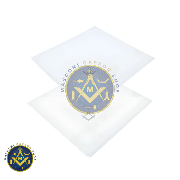 Masonic Silver Design Pocket Handkerchief