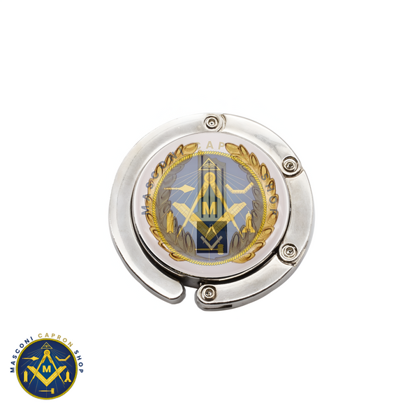 Masonic Broken Column Handbag Hanger, Presented with Organza Bag
