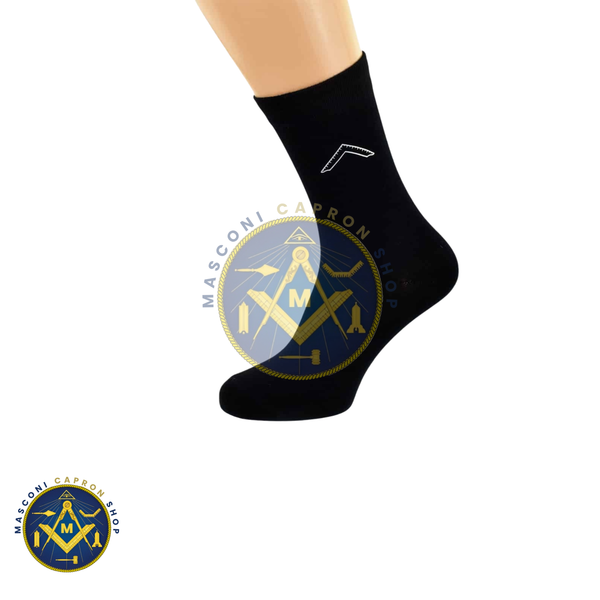 Masonic Worshipful Past Master Mens Black Socks