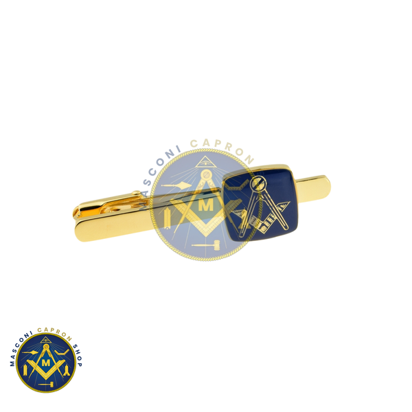 Masonic Blue &amp; Gold Tie Clip (No G)