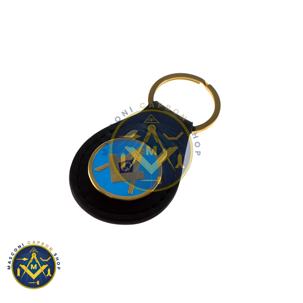 Keyring Pale Blue Enamel Masonic Key Ring With G/Without G letter