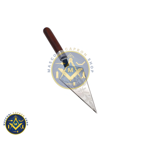 Masonic Freemason Working Silver Trowel (Engravable)