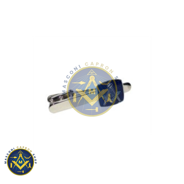 Masonic Blue & Silver Tie Clip with G